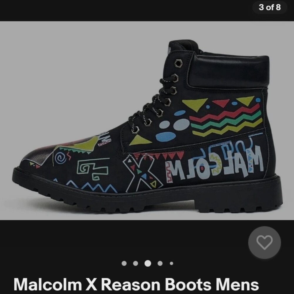 Malcom X Reason Hitop Boots NWOT - Picture 4 of 7